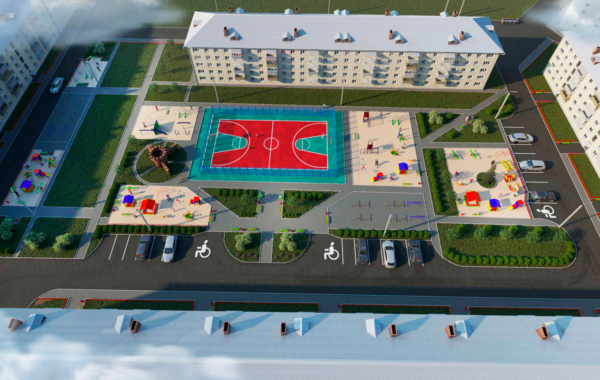 Благоустройство дворовых территории по ул. Ленина в г. Вихоревка, Иркутской области.