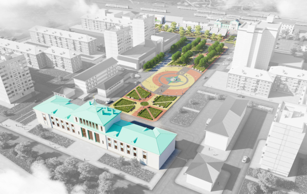 Благоустройство территории в центральной части города Усть-Кута