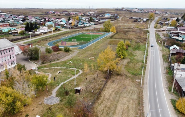 Капитальный ремонт стадиона СОШ в п. Белая